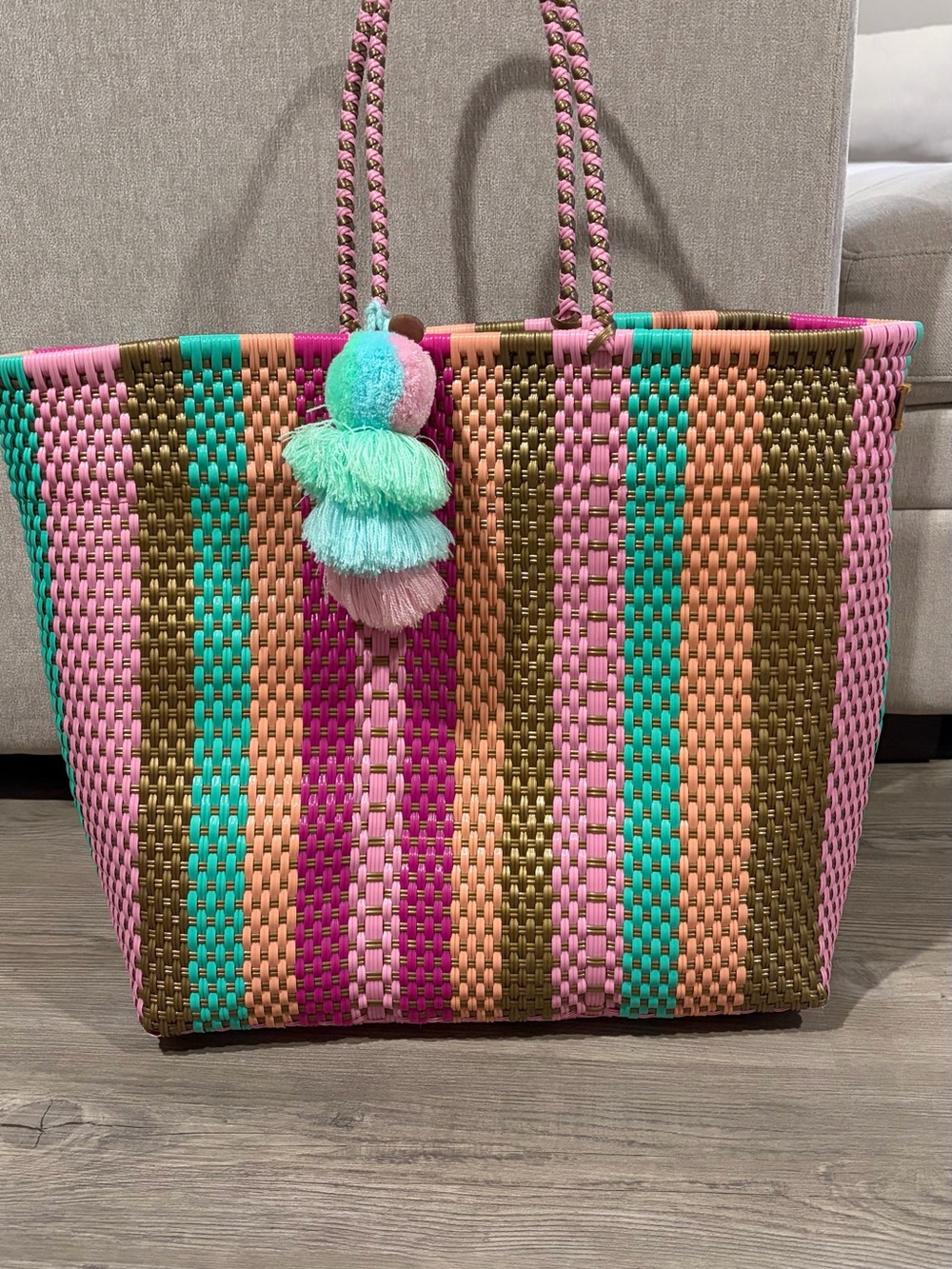 Woven Squeeze de Citron tote
